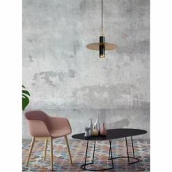 Luminaires Rustiques-Luminaires Lucide Suspension Lucide SELIN Noir, 1 lumière