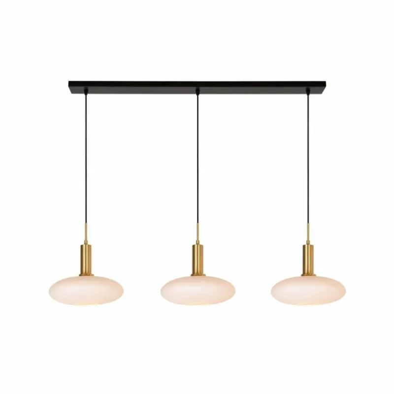 Luminaires Lucide Suspension Lucide SINGALA Or, Laiton, 3 lumières