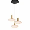 Luminaires Lucide Suspension Lucide SINGALA Or, Laiton, 3 lumières