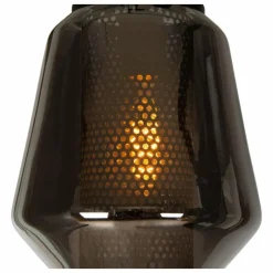 Suspension Verre Fumé-Luminaires Lucide Suspension Lucide SISKA Noir, 1 lumière