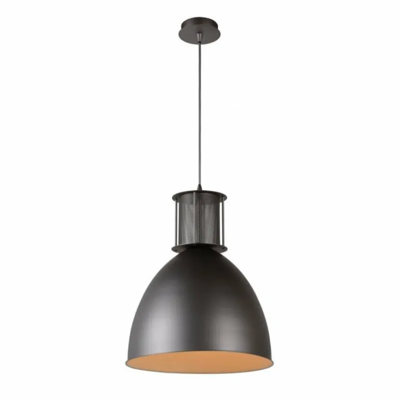 Luminaires Scandinaves-Luminaires Lucide Suspension Lucide SMOKY Gris, 1 lumière