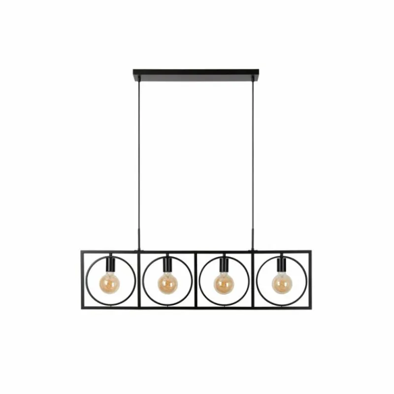Luminaires Lucide Suspension Lucide SUUS Noir, 4 lumières* Suspensions