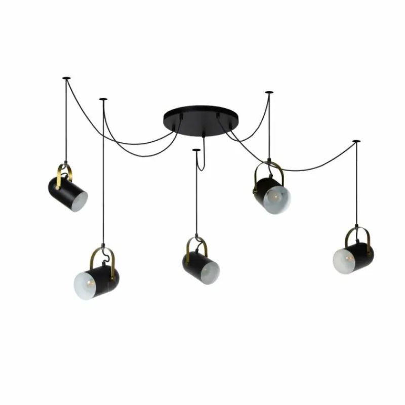 Luminaires Lucide Suspension Lucide SWAPP Noir, 5 lumières* Suspensions