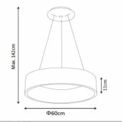 Luminaires Rustiques-Luminaires Lucide Suspension Lucide TALOWE LED Blanc, 1 lumière