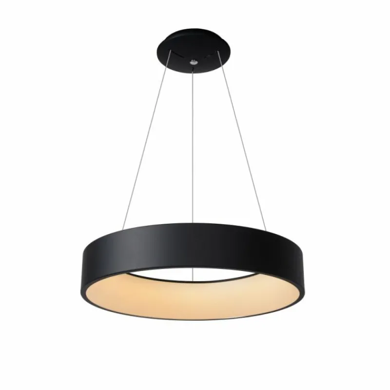Lampes Vintages & Rétros-Luminaires Lucide Suspension Lucide TALOWE LED Noir, 1 lumière