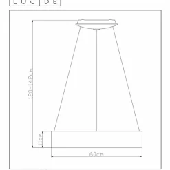 Lampes Vintages & Rétros-Luminaires Lucide Suspension Lucide TALOWE LED Noir, 1 lumière
