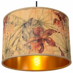 Lampes En Bois-Luminaires Lucide Suspension Lucide TANSELLE Multicolore, 1 lumière