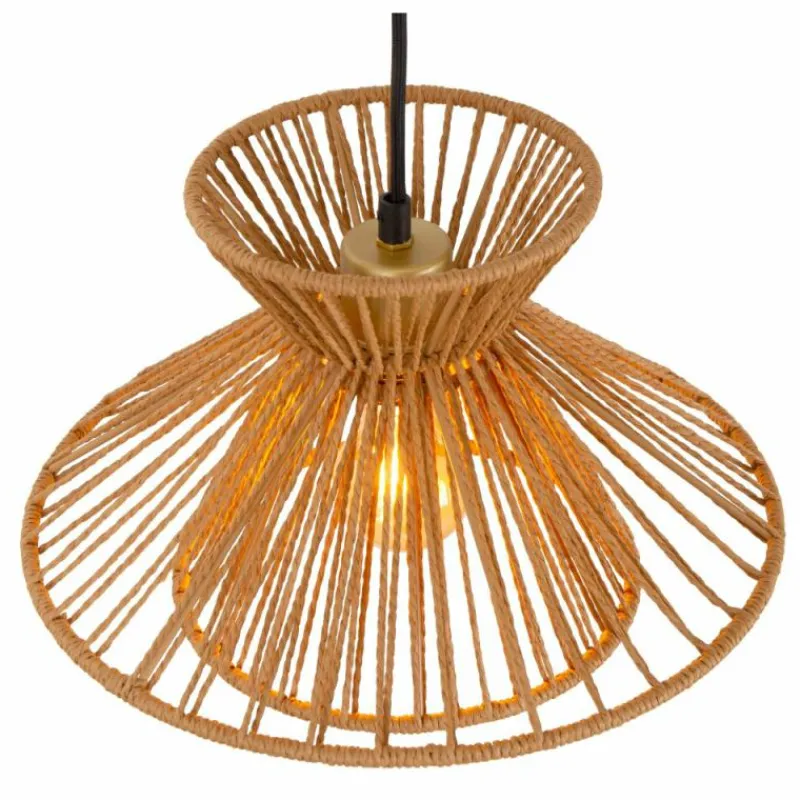 Lampes Dorées-Luminaires Lucide Suspension Lucide TASMAN Or, Laiton, 3 lumières