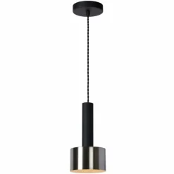 Luminaires Scandinaves-Luminaires Lucide Suspension Lucide TEUN Noir, 1 lumière