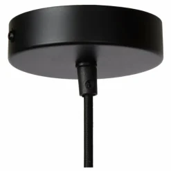 Lampes En Tissu-Luminaires Lucide Suspension Lucide TOGO Noir, 1 lumière