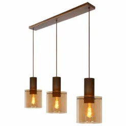 Luminaires Lucide Suspension Lucide TOLEDO Cuivre, 3 lumières