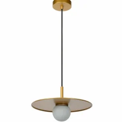 Luminaires Lucide Suspension Lucide TOPHER Or, Laiton, 1 lumière