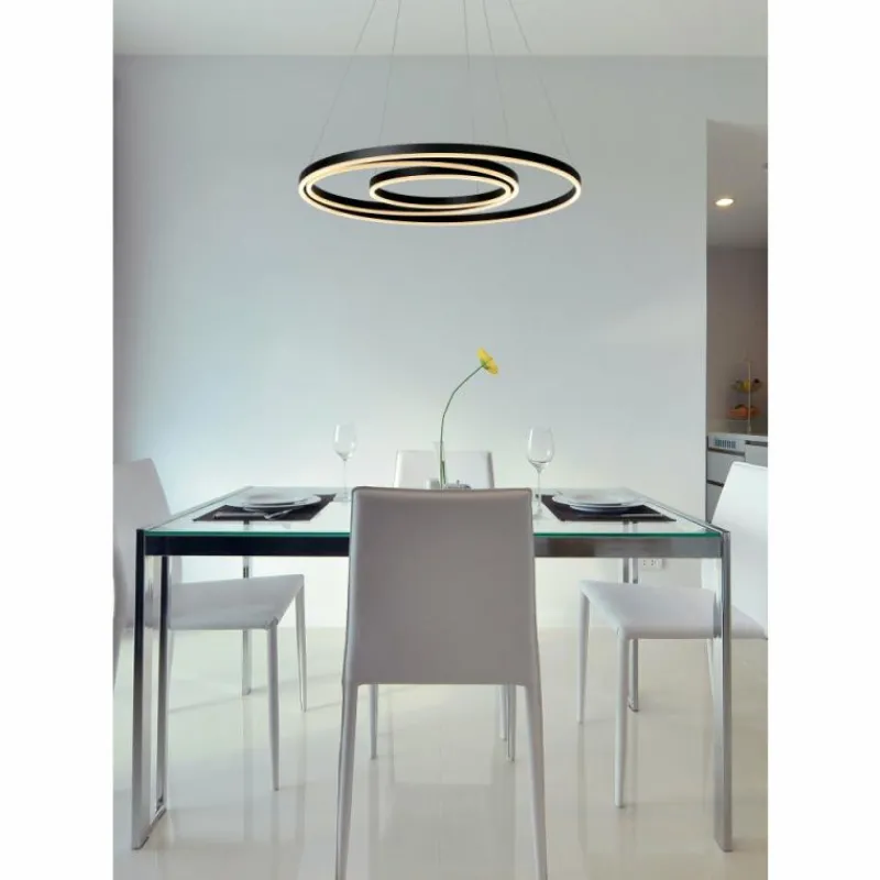 Luminaires Lucide Suspension Lucide TRINITI LED Noir, 1 lumière* Éclairage Led