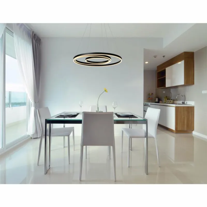 Luminaires Lucide Suspension Lucide TRINITI LED Noir, 1 lumière* Éclairage Led