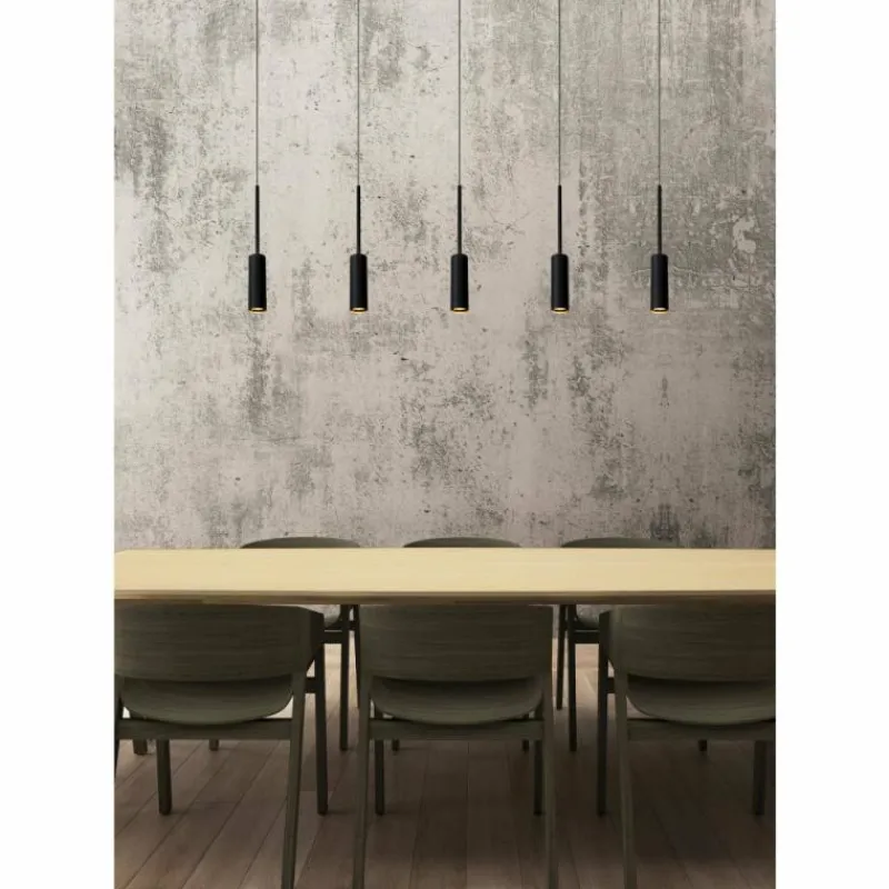 Luminaires Lucide Suspension Lucide TUBULE LED Noir, 5 lumières* Éclairage Led