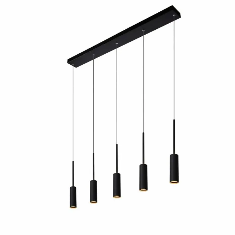 Luminaires Lucide Suspension Lucide TUBULE LED Noir, 5 lumières* Éclairage Led