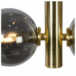 Luminaires Rustiques-Luminaires Lucide Suspension Lucide TYCHO Or, 6 lumières