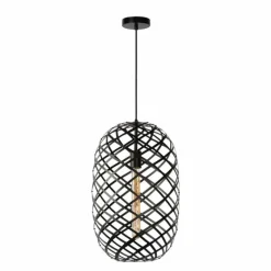 Luminaires Lucide Suspension Lucide WOLFRAM Noir, 1 lumière* Suspensions