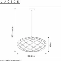 Lampes Dorées-Luminaires Lucide Suspension Lucide WOLFRAM Or, 1 lumière