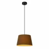 Lampes En Tissu-Luminaires Lucide Suspension Lucide WOOLLY Noir, 1 lumière