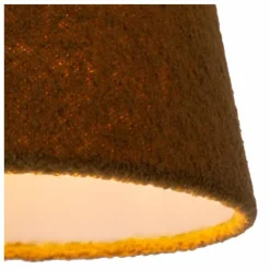 Lampes En Tissu-Luminaires Lucide Suspension Lucide WOOLLY Noir, 1 lumière