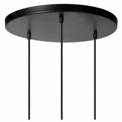 Luminaires Scandinaves-Luminaires Lucide Suspension Lucide YUNKAI Noir, 3 lumières