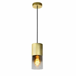 Lampes Dorées-Luminaires Lucide Suspension Lucide ZINO Or, Laiton, 1 lumière