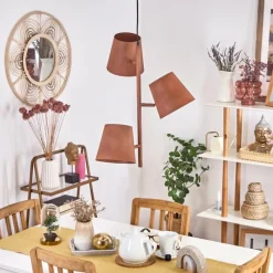 Lampes Industrielles-hofstein Suspension Lungre Rouille, 3 lumières