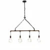 Lampes Industrielles-Luminaires Lutec Suspension Lutec AMACORD Brun, 4 lumières
