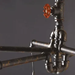 Lampes Industrielles-Luminaires Lutec Suspension Lutec AMACORD Brun, 6 lumières