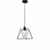 Lampes Vintages & Rétros-Luminaires Lutec Suspension Lutec SANTANA Noir, 1 lumière