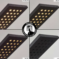 hofstein Suspension Luturula LED Noir, 1 lumière