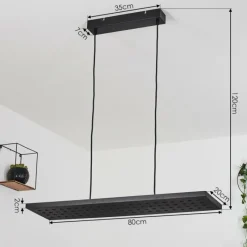 hofstein Suspension Luturula LED Noir, 1 lumière