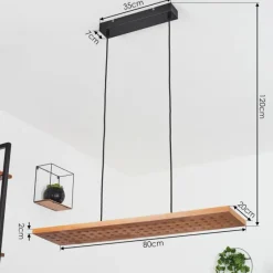 hofstein Suspension Luturula LED Noir, 1 lumière