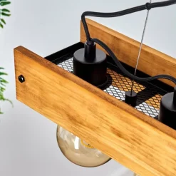 Style Boho-Chic-hofstein Suspension Maahui Écru, Noir, 6 lumières