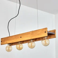 Lampes Vintages & Rétros-hofstein Suspension Maahui Noir, 4 lumières