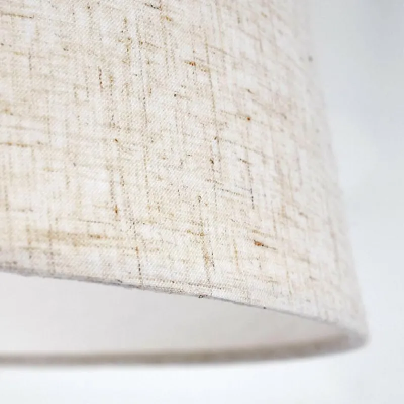 Lampes En Tissu-hofstein Suspension Makondo Brun, Noir, 1 lumière