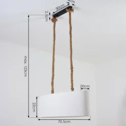 Luminaires Scandinaves-hofstein Suspension Makondo Noir, 2 lumières