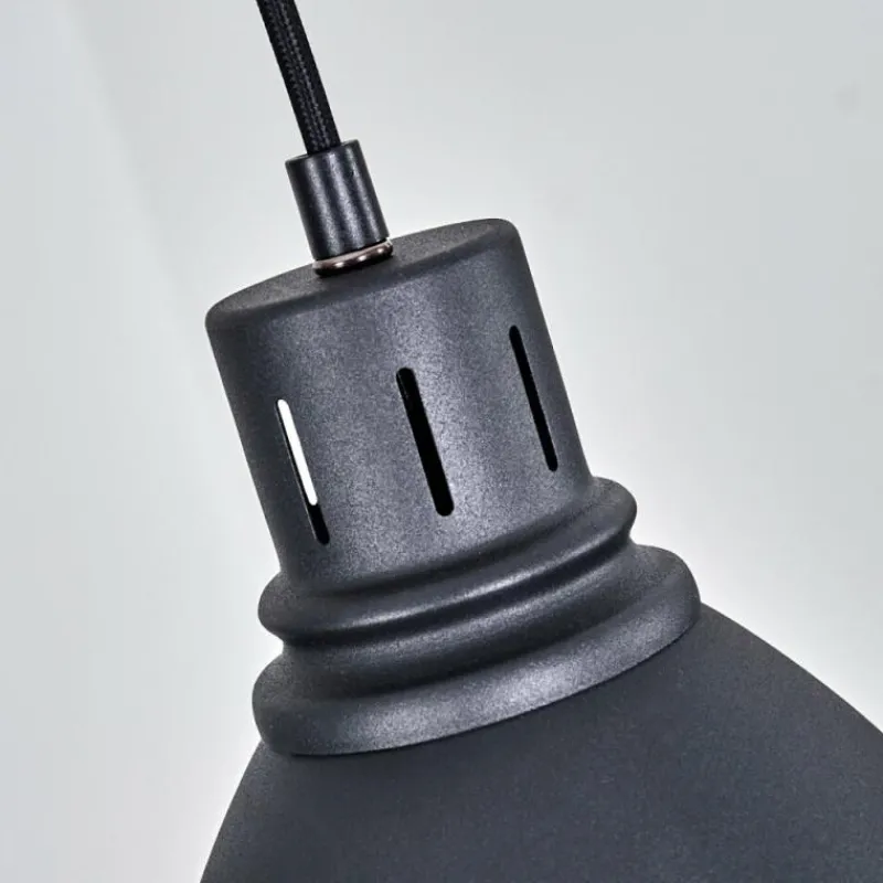 hofstein Suspension Malabe Bois foncé, Noir, 4 lumières