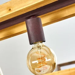 Lampes Vintages & Rétros-hofstein Suspension Maladera Rouille, 5 lumières