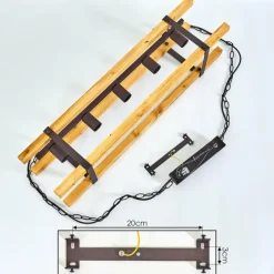 Lampes Vintages & Rétros-hofstein Suspension Maladera Rouille, 5 lumières