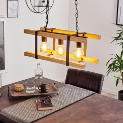 Luminaires Scandinaves-hofstein Suspension Maladera Rouille, 3 lumières