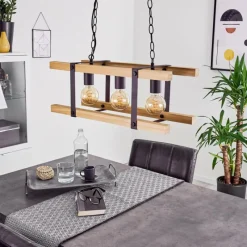 Luminaires Scandinaves-hofstein Suspension Maladera Rouille, 3 lumières