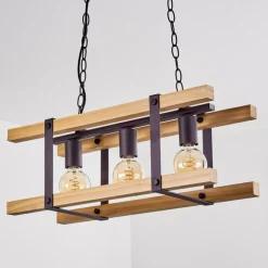 Luminaires Scandinaves-hofstein Suspension Maladera Rouille, 3 lumières