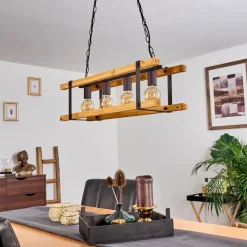 Lampes Industrielles-hofstein Suspension Maladera Rouille, 4 lumières