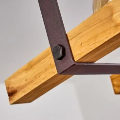 Lampes Industrielles-hofstein Suspension Maladera Rouille, 4 lumières