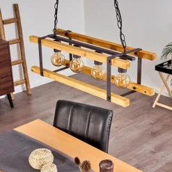 Lampes Industrielles-hofstein Suspension Maladera Rouille, 4 lumières