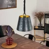 Lampes En Tissu-hofstein Suspension Malcotal Noir, 1 lumière