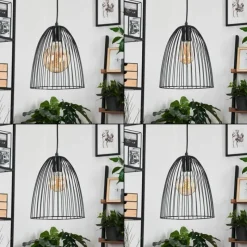 Lampes Industrielles-hofstein Suspension Malette Noir, 1 lumière