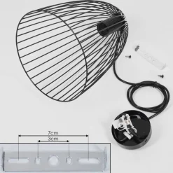 Lampes Industrielles-hofstein Suspension Malette Noir, 1 lumière